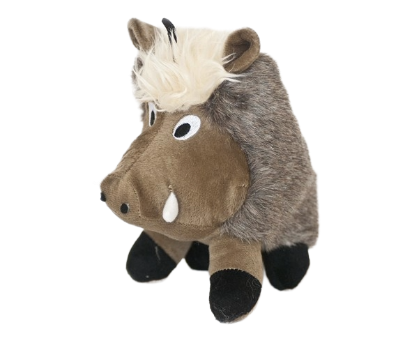 Party Pets Vildsvin hundleksak – 20 cm, Brun