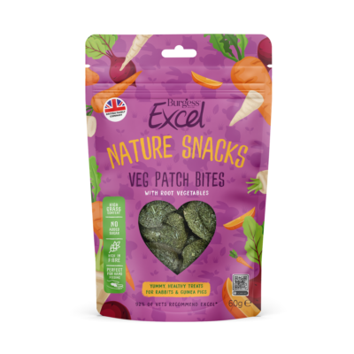 Burgess Excel Veg patch bites Nature Snacks Seasonal Treats 60g 4-pack