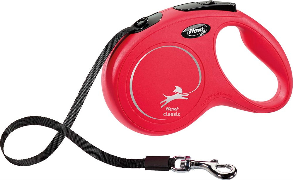 flexi New CLASSIC, M:5 m band, röd