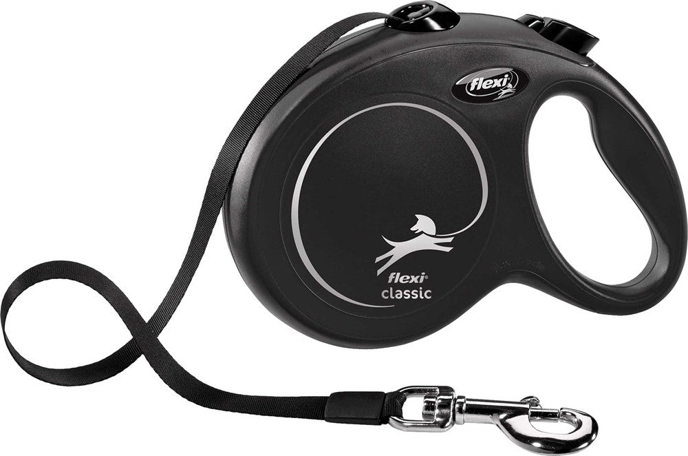 flexi New CLASSIC, L:5 m band, svart