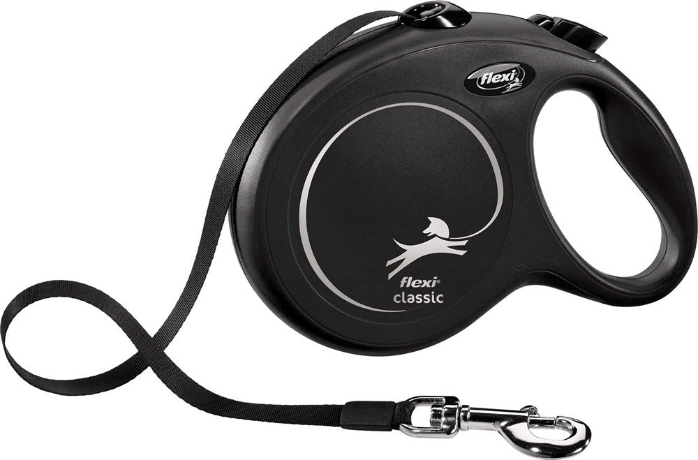 flexi New CLASSIC, L: 8 m band, svart