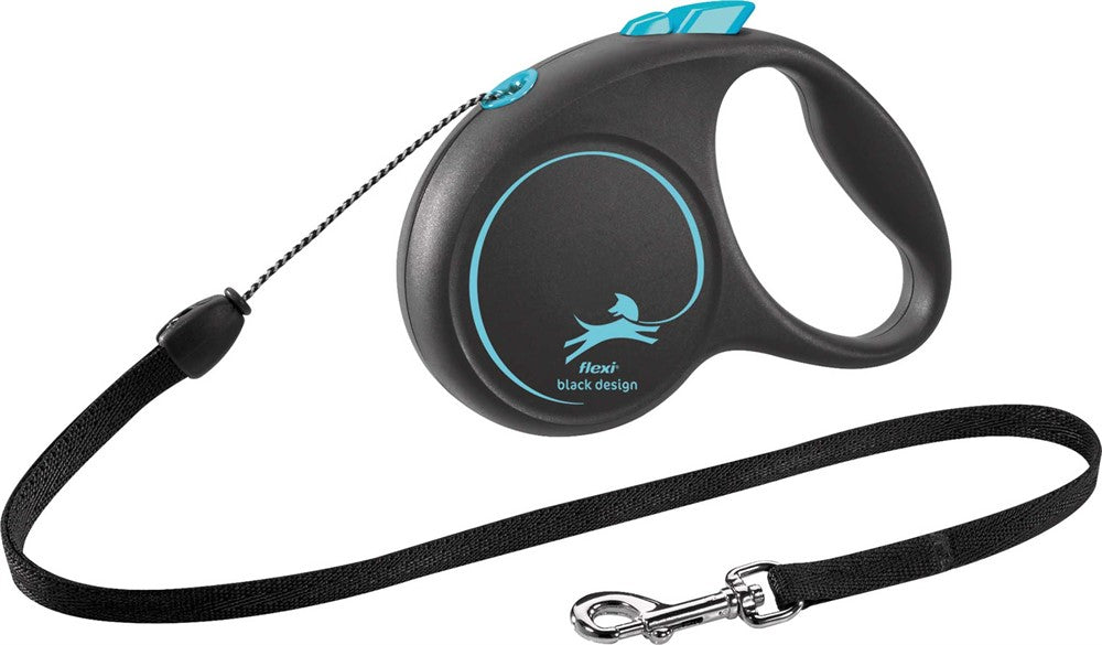 flexi BLACK DESIGN, rep, S: 5 m, blå