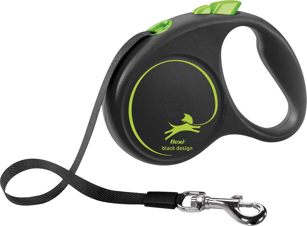 flexi BLACK DESIGN, band, S: 5 m, grön