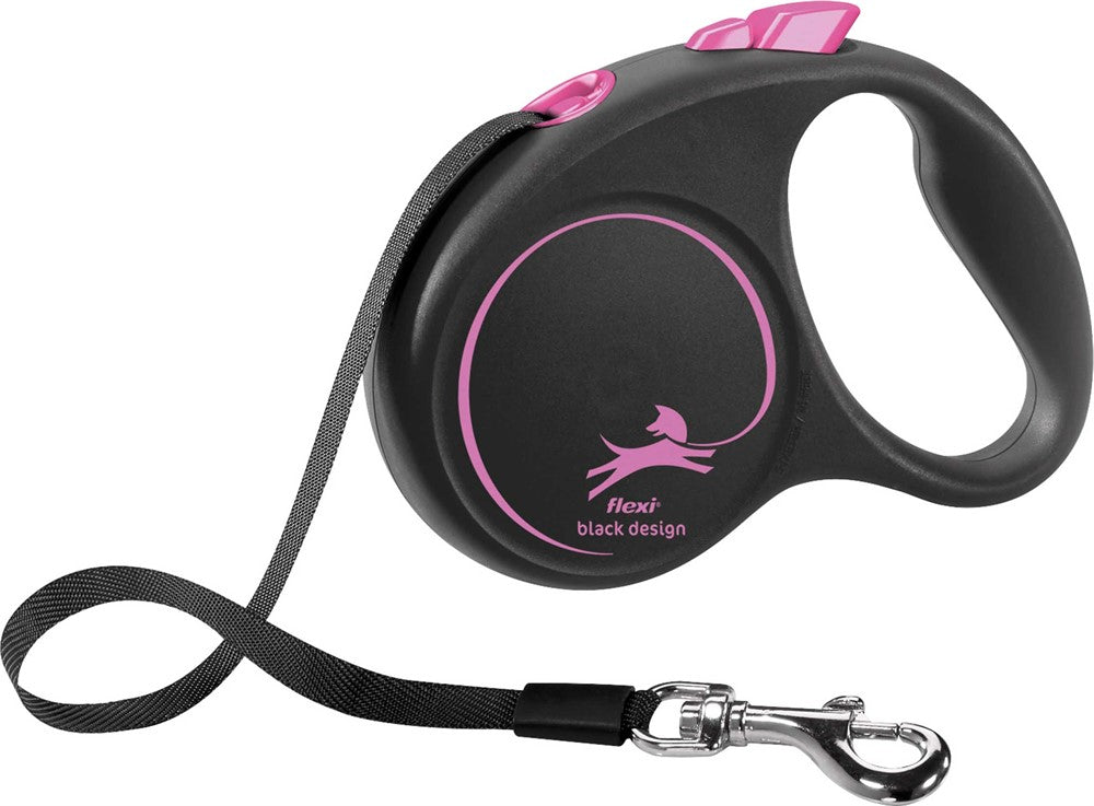 flexi BLACK DESIGN, band, S: 5 m, rosa