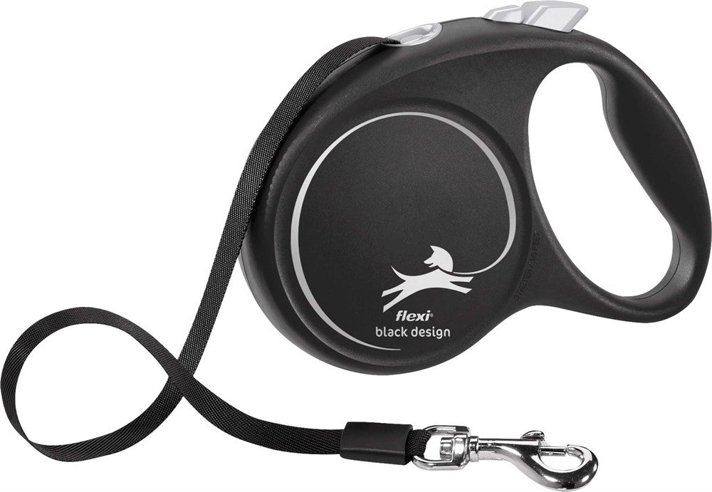 flexi BLACK DESIGN, band, M: 5 m, svart