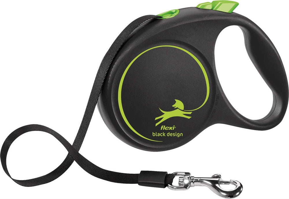 flexi BLACK DESIGN, band, M: 5 m, grön