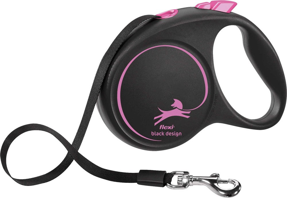 flexi BLACK DESIGN, band, M: 5 m, rosa