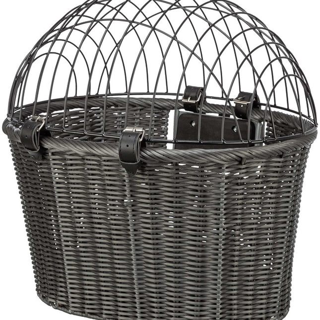 Trixie Cykelkorg fram – front med galler, 44×h34 × 41 cm, antracit