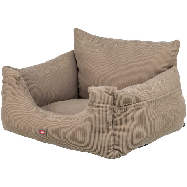 Trixie Bilsäte – 55 × 50 × 30 cm, taupe