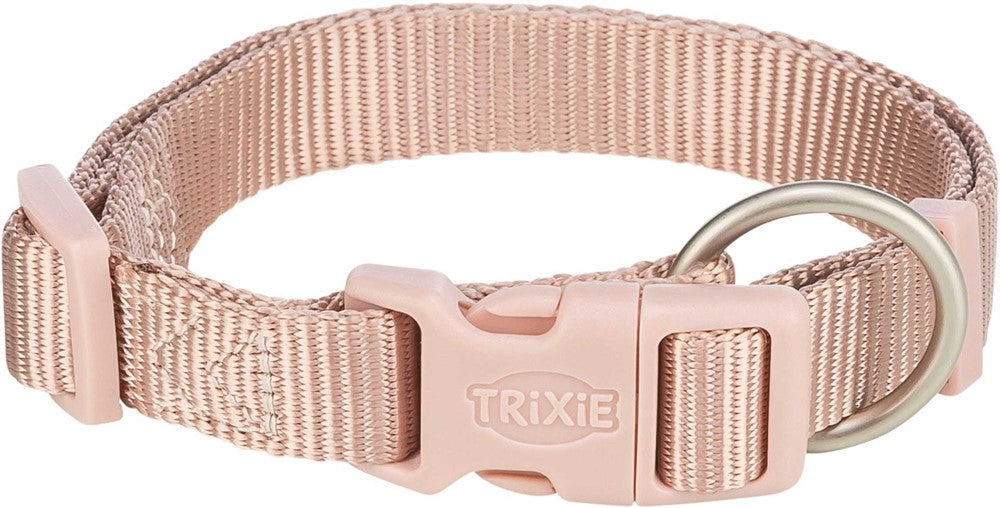 Premium halsband, XS-S: 22-35 cm/10 mm, blush