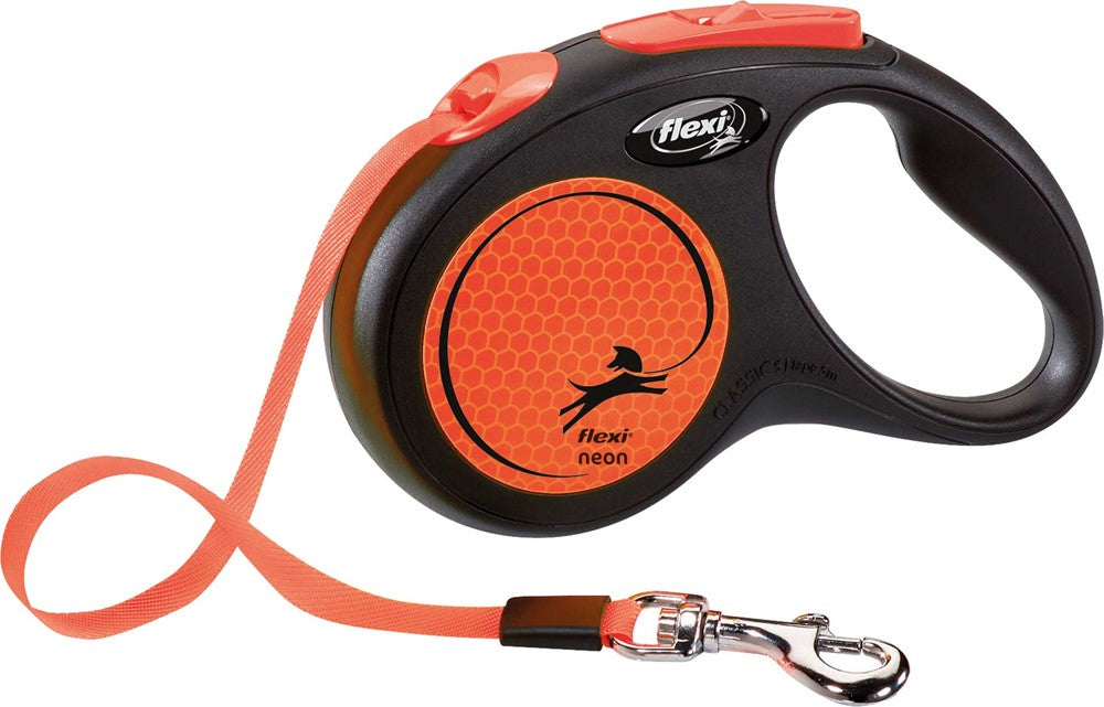 flexi New NEON, band, S: 5 m, neonorange