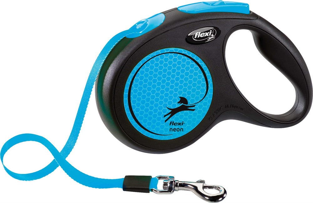 flexi New NEON, band, M: 5 m, neon blå