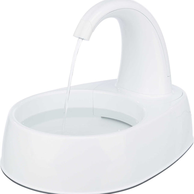 Trixie Vattenfontän Curved – 25 × 24,5 × 35 cm, 2,5 l, Vit