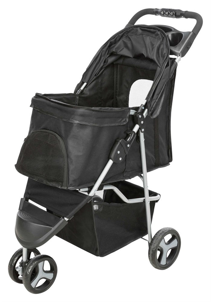 Djurvagn Buggy, hopfällbar, 47×h100×80 cm, upp t. 11 kg, svart