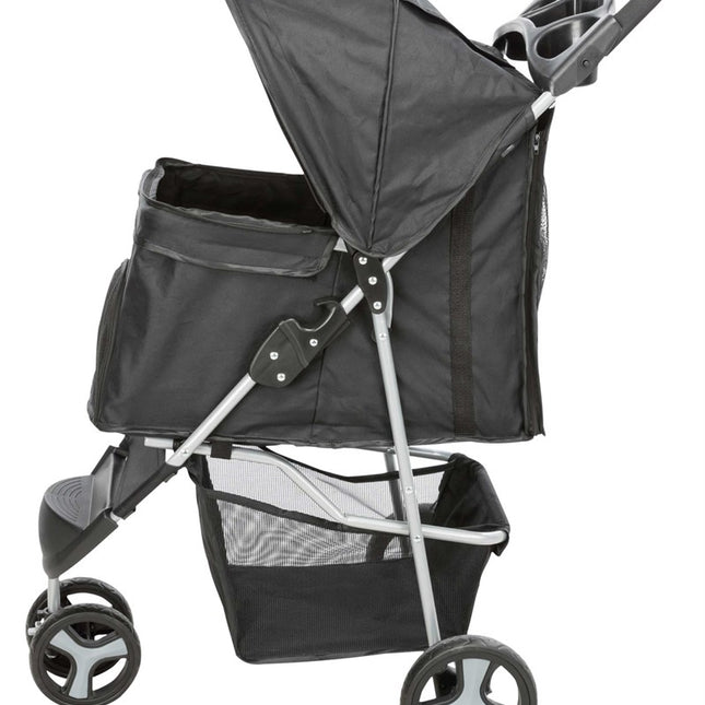 Trixie Hopfällbar djurvagn Buggy – 47 × 100 × 80 cm, max 11 kg, Svart