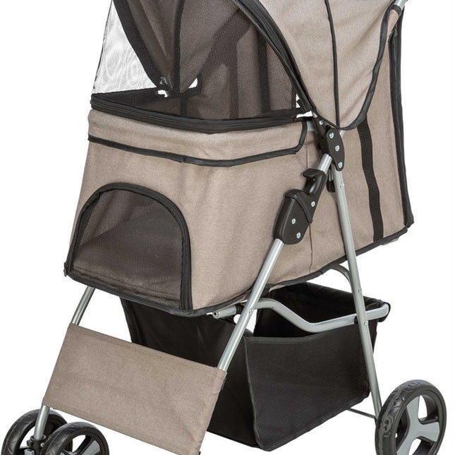 Trixie Djurvagn Buggy – 47 × 100 × 80 cm, Taupe