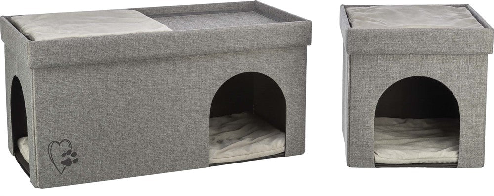 Kimy igloo, 2-vån, 76 × 72 × 37 cm, ljusgrå