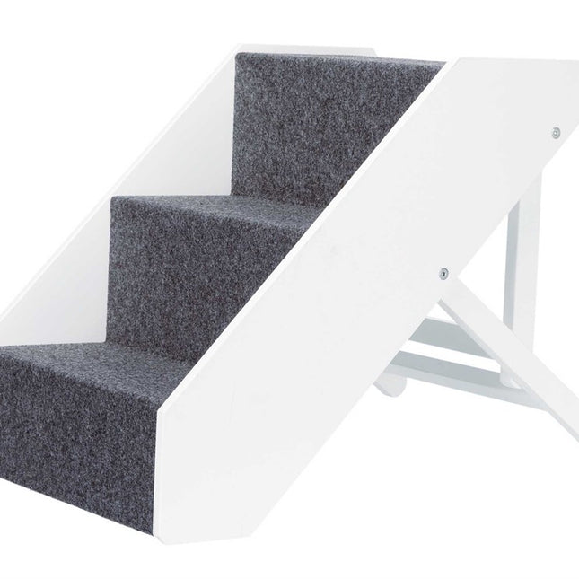 Trappa, MDF, justerbar höjd, 40 × 67 cm, vit