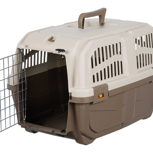 Trixie Transportbur Skudo 2 – XS–S, 35 × 36 × 55 cm, Taupe/sand