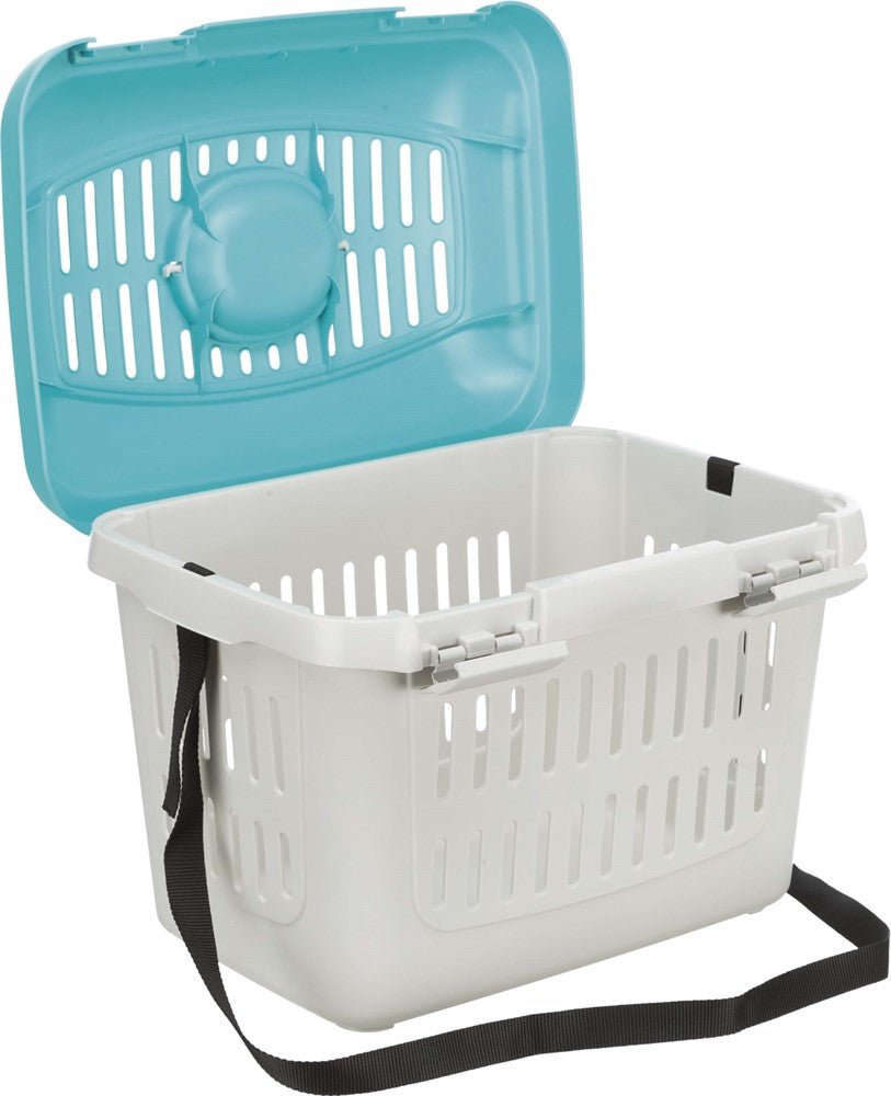 Transportbur Midi-Capri 44xh33x32 cm, grå/blå