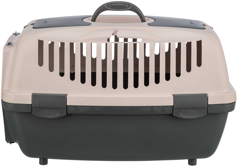 Transportbur Capri 2, XS-S: 37 × 34 × 55 cm, mörkgrå/blush