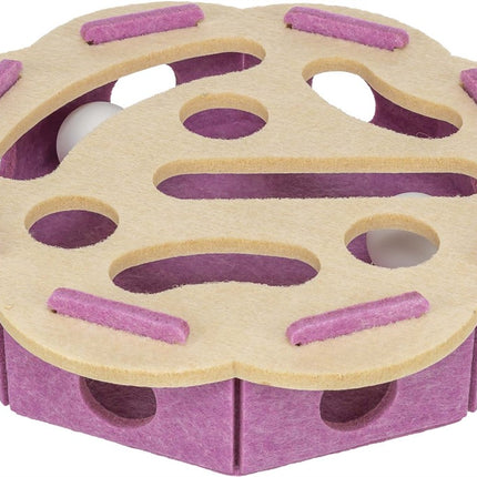 Trixie Whole’n’Roll blomma kattleksak – Ø 30 × 7,5 cm, Bär