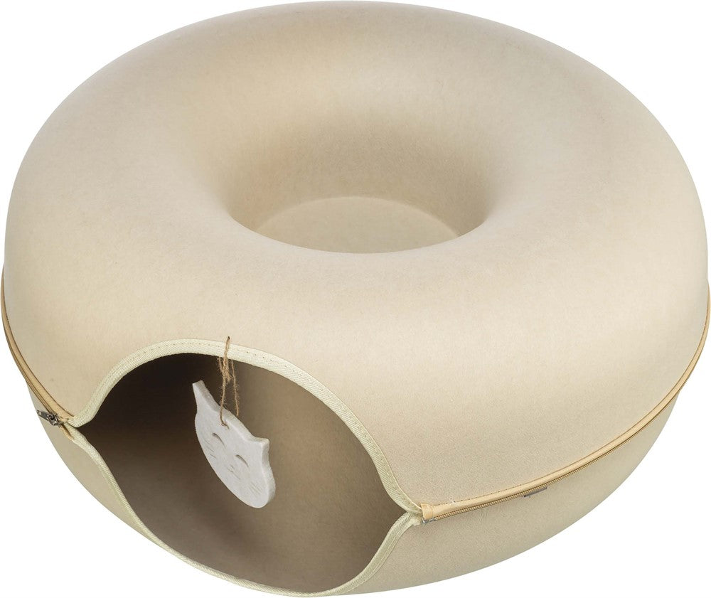 Lekdonut, filt, Ø 60 cm, beige
