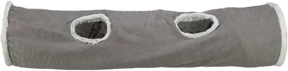 Harvey kattunnel, plysch, ø 27 × 116 cm, grå