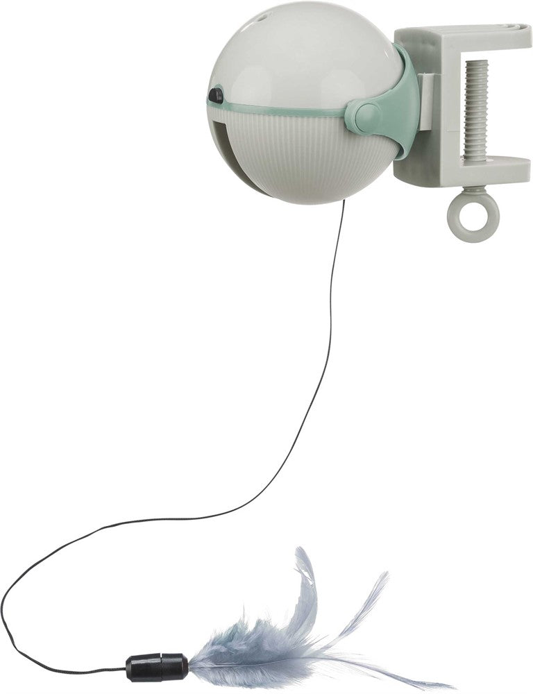 Kattleksak Catch-It, plast, 10 × 14 cm, vit