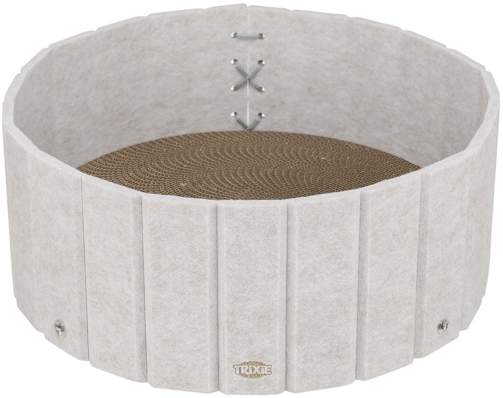 Klösbädd med filtkant, kattmynta, Ø 38 × 16 cm, creme