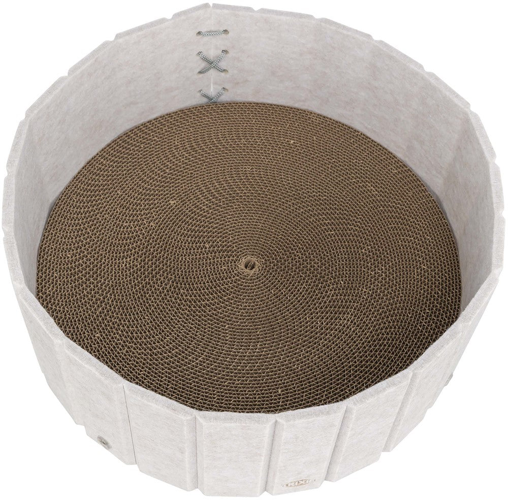 Klösbädd med filtkant, kattmynta, Ø 38 × 16 cm, creme