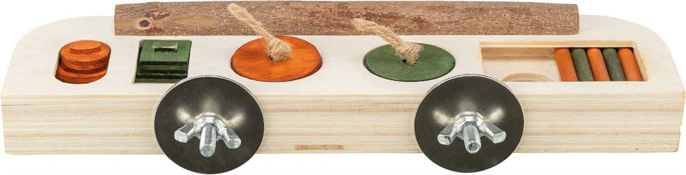 Aktivitetsleksak, trä, 25 × 9 × 4 cm