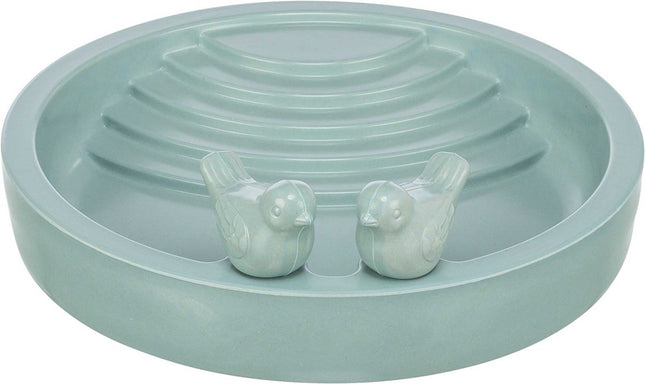 Trixie Fågelbad i bambufiber – 1 200 ml, Ø 38 cm, Sage