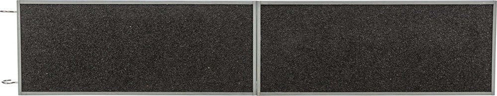 Ramp för burar, trä, 20 × 50 cm, grå