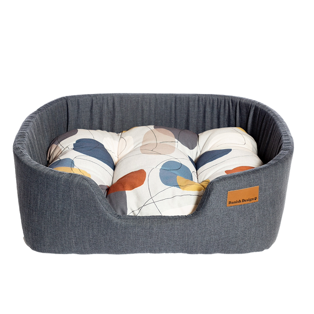Danish Design Colour Block Steel Lux hundbädd – M