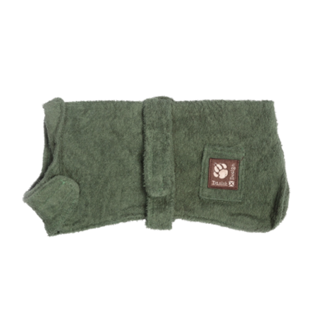 Danish Design Dog Bath Robe – rygg 30 cm, grön