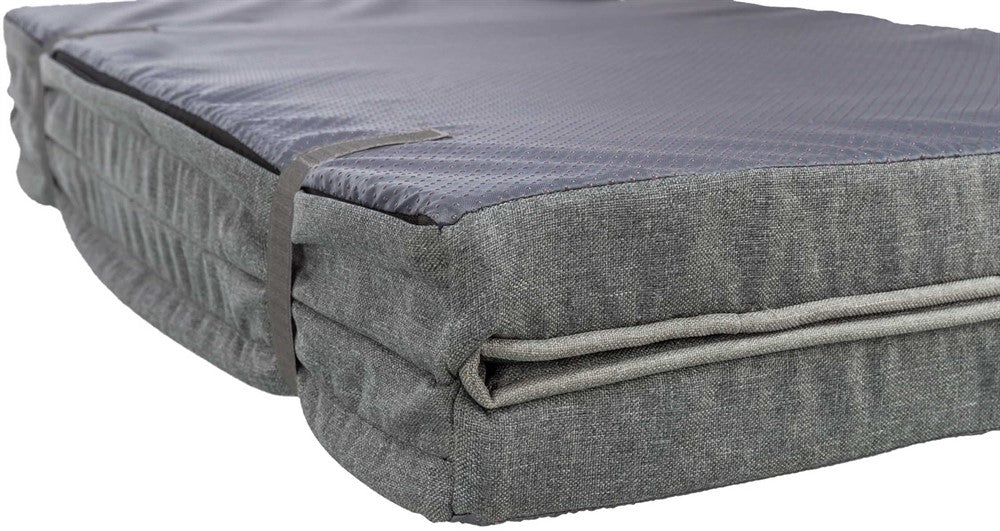 Samoa Vital madrass, vikbar, vattenresistent, 100 × 70 cm, mörkgrå
