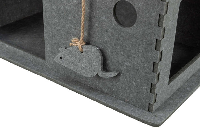 Trixie Koja Lene i filt – 54 × 30 × 35 cm, Grå