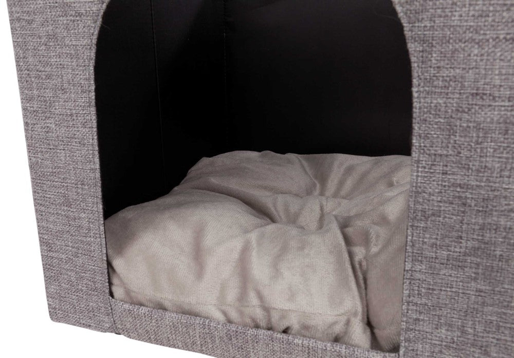 Kattgrotta Ella f IKEA hylla, 33x33x37 cm, grå