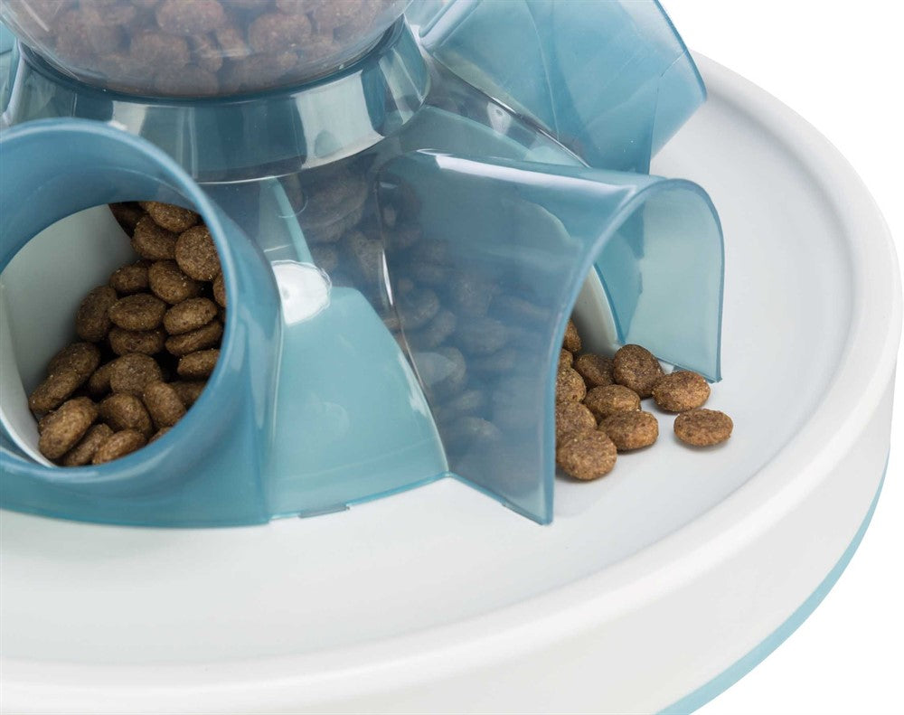 Cat Activity TunnelFeeder 28x14 cm, lj. blå/vit