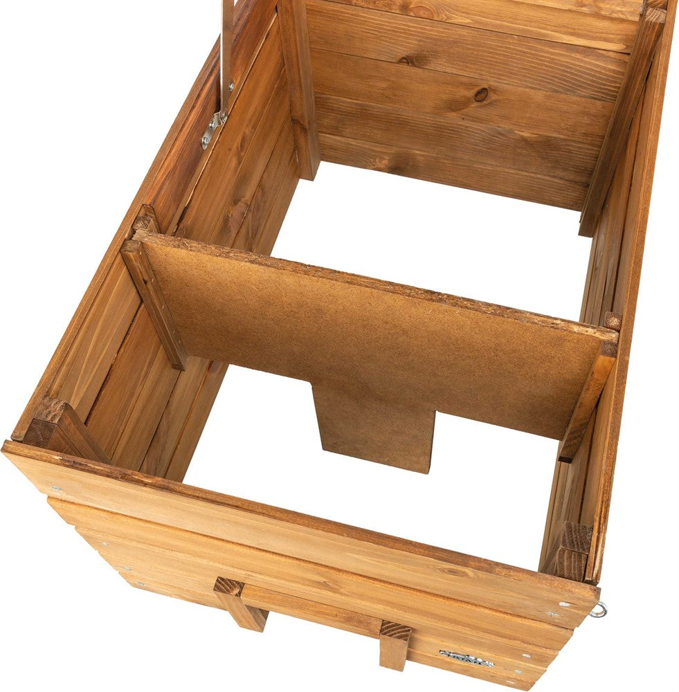 Natura igelkottshotell, trä, 37 × 30.5 × 53 cm