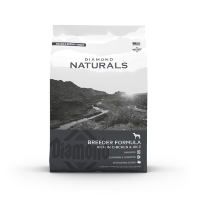 Diamond Naturals Breeder Chicken & Rice Dog hundfoder – 20 kg