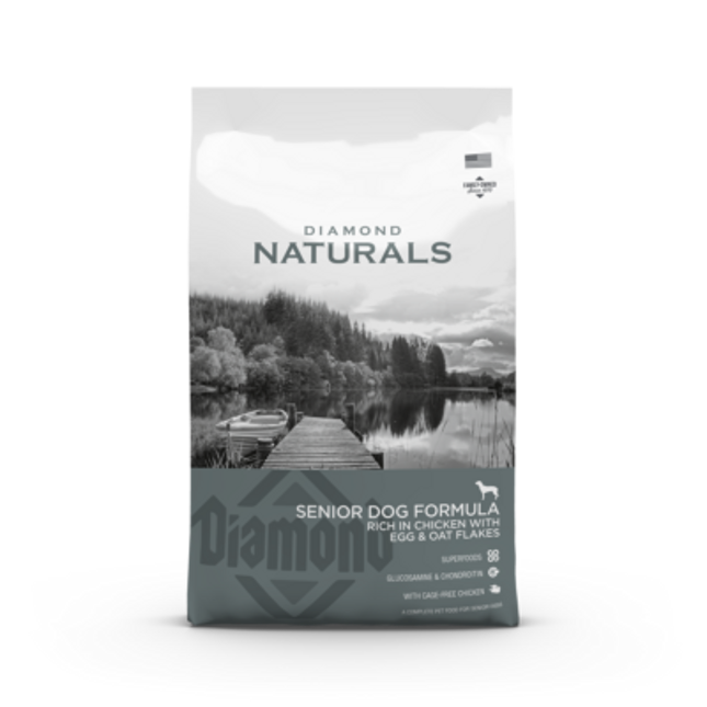Diamond Naturals Senior Dog Chicken EGG & OAT hundfoder – 15 kg