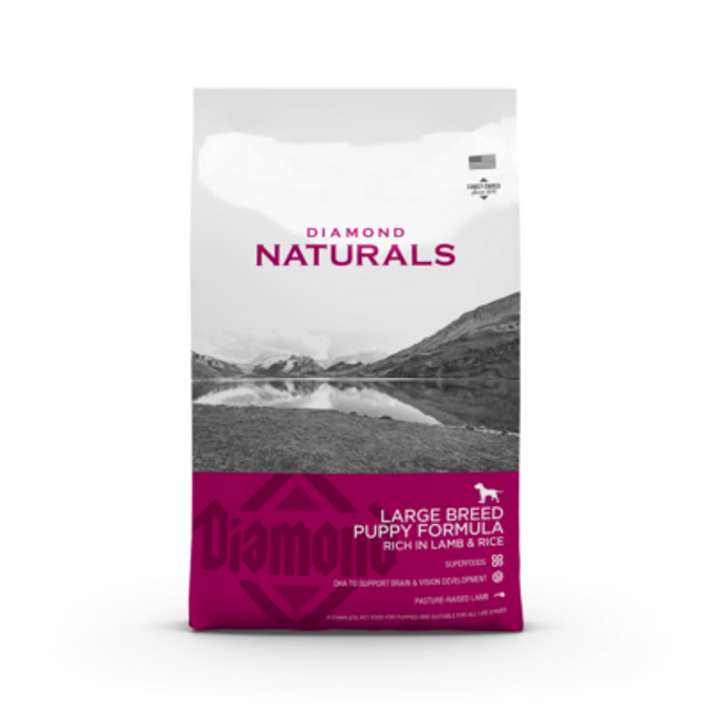 Diamond Naturals Large Breed Puppy Lamb & Rice hundfoder – 2 kg