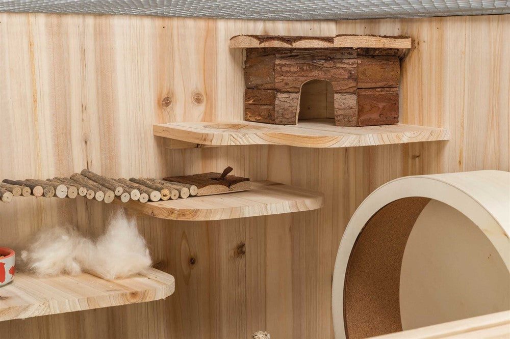 Hamsterhjul, trä/kork, ø 28 cm