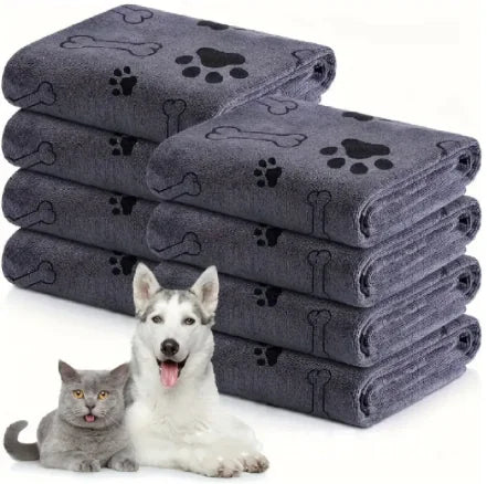 Hållbar och mjuk mikrofiberhandduk för hund & katt