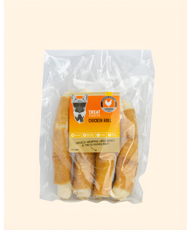 Treateaters Chicken Rolls 23 cm, 4 pcs
