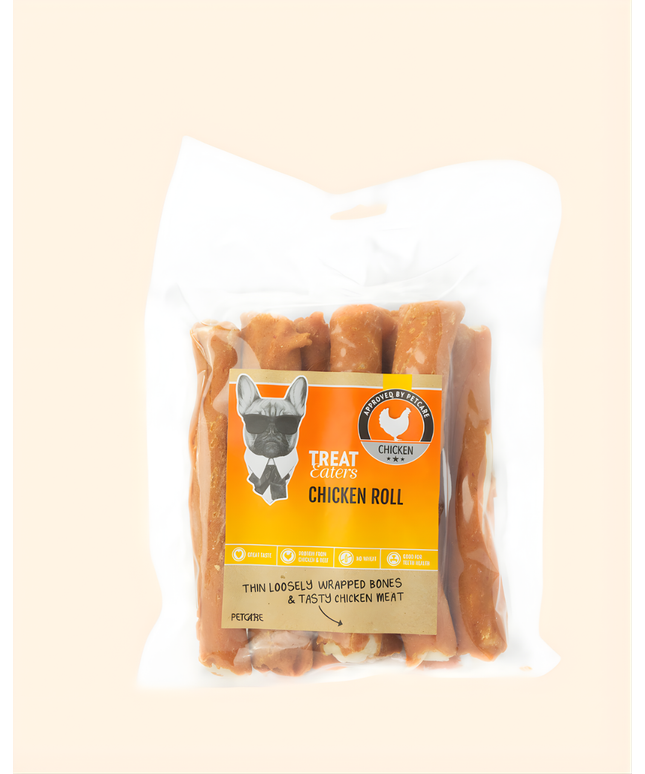 Treateaters Chicken Roll 17×3 cm 8-pack 350g