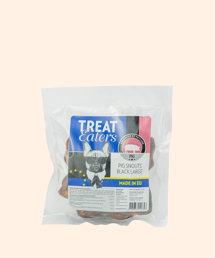 Treateaters Pig nose black large 4-pcs