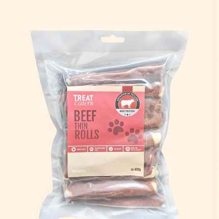 Treateaters Beef Thin Rolls 12,5cm 400g
